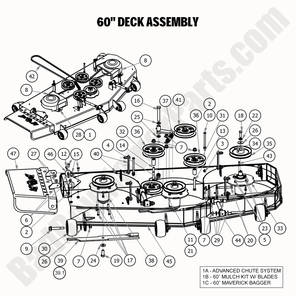 2020 Maverick 60" Deck Assembly